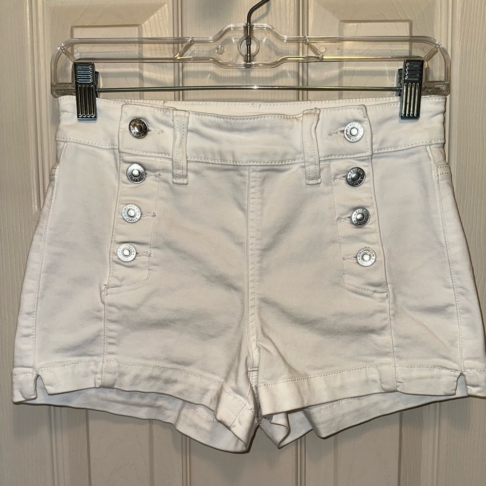 American Eagle Outfitters High Waist White Shorts